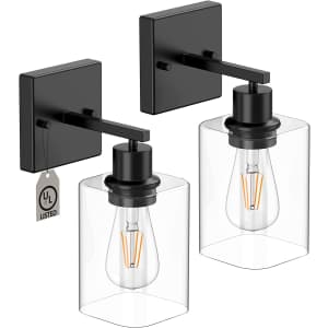 Esfos Wall Sconce Light 2-Pack for $18