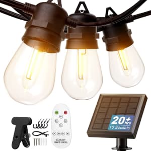 Kyy 33-Foot Solar String Lights for $16