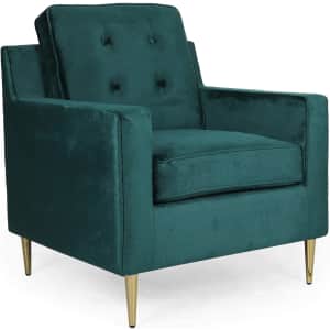 Christopher Knight Home Warren Modern Glam Tufted Velvet Club Chair for $398