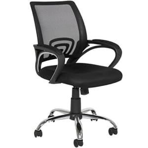 Best Choice Products Ergonomic Computer Home Office Chair w/Mesh Design (Black w Chrome Legs) for $90