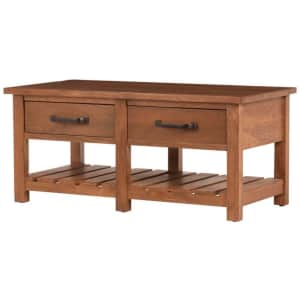 Home Decorators Collection Danforth 42" 2-Drawer Wood Coffee Table for $299 Home Decorators Collection Danforth 42" 2-Drawer Wood Coffee Table for $299