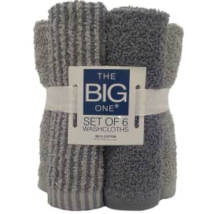 The Big One Washcloth 6-Pack for $4 The Big One Washcloth 6-Pack for $4