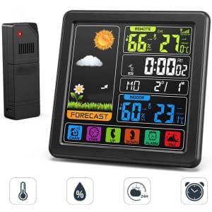 Hainar Wireless Indoor Weather Station for $16