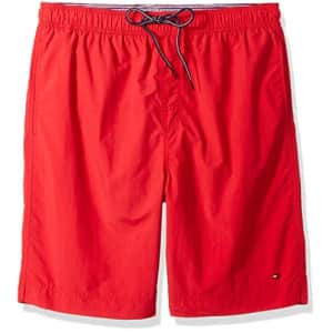 Tommy Hilfiger Men's Big & Tall The Tommy Swim Short, Primary Red, 4XL-Tall for $73