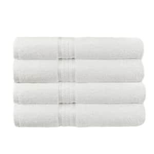 COTTON CRAFT Ultra Soft 4 Pack Oversized Extra Large Bath Towels 30x54 White Weighs 22 Ounces - for $37