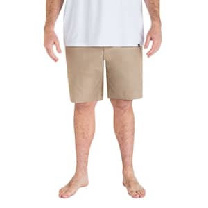 Hurley Men's Big & Tall H2O-Dri Breathe Stretchband Shorts, Khaki, 42IN for $25