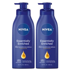 Nivea 34-oz. Essentially Enriched 48-Hour Moisture Body Lotion 2-Pack for $7.35 via Sub & Save