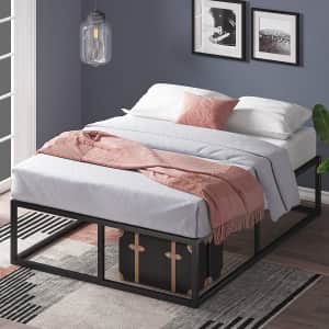 Zinus Joseph Metal Platforma Twin Bed Frame for $79
