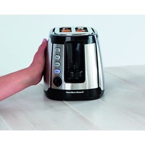 Hamilton Beach Keep Warm 2 Slice Toaster, Silver with Black (22811) for $50 Hamilton Beach Keep Warm 2 Slice Toaster, Silver with Black (22811) for $50