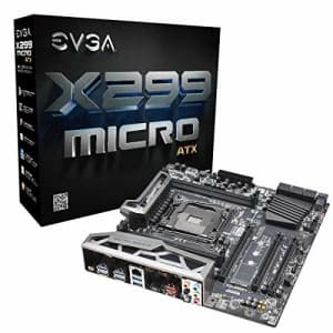 EVGA X299 Micro, LGA 2066, Intel X299, SATA 6GB/s, USB 3.1, USB 3.0, mATX, Intel Motherboard for $262 EVGA X299 Micro, LGA 2066, Intel X299, SATA 6GB/s, USB 3.1, USB 3.0, mATX, Intel Motherboard for $262