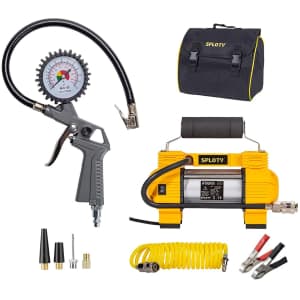 Sploty Tire Inflator with Pressure Gauge for $54 Sploty Tire Inflator with Pressure Gauge for $54