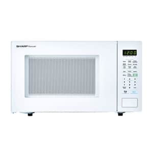 SHARP White Carousel 1.4 Cu. Ft. 1000W Countertop Microwave Oven (ISTA 6 Packaging), Cubic Foot, for $100 SHARP White Carousel 1.4 Cu. Ft. 1000W Countertop Microwave Oven (ISTA 6 Packaging), Cubic Foot, for $100