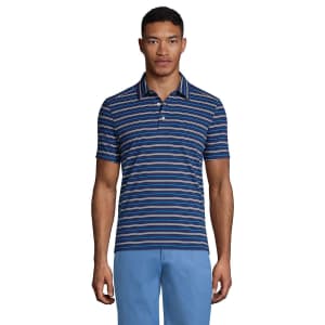 Lands' End Men's Tailored Fit Performance Polo Shirt for $8 Lands' End Men's Tailored Fit Performance Polo Shirt for $8