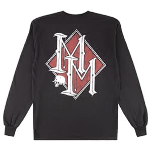 Metal Mulisha Men's Diamond Long Sleeve T-Shirt, Black, Medium for $11