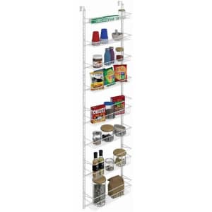 ClosetMaid Adjustable 8-Tier Wall and Door Rack for $40 ClosetMaid Adjustable 8-Tier Wall and Door Rack for $40