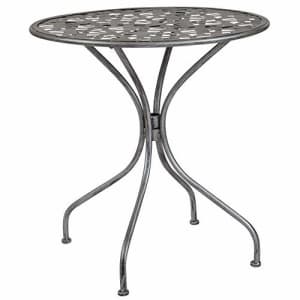 Flash Furniture Agostina Series 27.5" Round Antique Silver Indoor-Outdoor Steel Patio Table for $101 Flash Furniture Agostina Series 27.5" Round Antique Silver Indoor-Outdoor Steel Patio Table for $101