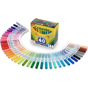 Crayola Ultra Clean Washable Markers 40-Pack for $13 Crayola Ultra Clean Washable Markers 40-Pack for $13