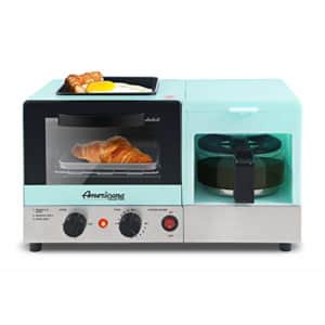Elite Gourmet Americana 1 Slice, 9.5" Griddle with Glass Lid 3-in-1 Breakfast Center Station, 4-Cup for $50 Elite Gourmet Americana 1 Slice, 9.5" Griddle with Glass Lid 3-in-1 Breakfast Center Station, 4-Cup for $50