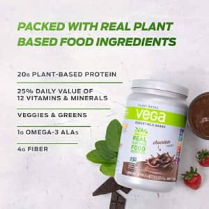 Vega Essentials Protein Powder, Vanilla, Plant Based Protein Powder Plus Vitamins, Minerals and for $54