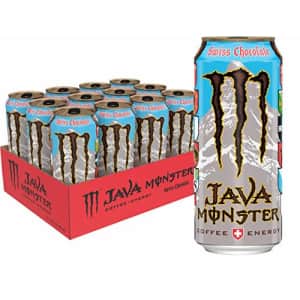 Monster Energy Java Monster Swiss Chocolate, Coffee + Energy Drink, 15 Fl Oz (Pack of 12) for $26 Monster Energy Java Monster Swiss Chocolate, Coffee + Energy Drink, 15 Fl Oz (Pack of 12) for $26