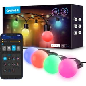 Govee 100-Foot Smart Outdoor String Lights for $130