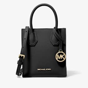 Michael Michael Kors Mercer Extra-Small Pebbled Leather Crossbody Bag for $99