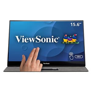 ViewSonic 15.6 Inch 1080p Portable Monitor with IPS Touchscreen, 2 Way Powered 60W USB C, Eye Care, for $244