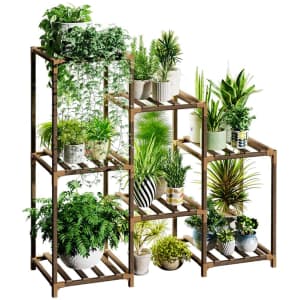Bamworld 3-Tier Indoor Outdoor Plant Stand for $28