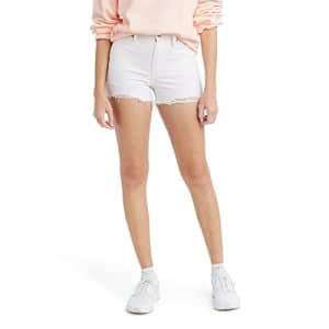 Levi's Women's High Rise Shorts, (New) Weathered White, 25 for $38