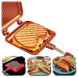 Red Copper Flipwich Panini / Sandwich Maker for $19