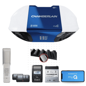 Chamberlain Smartphone-Controlled Belt Drive Garage Door Opener System for $195 Chamberlain Smartphone-Controlled Belt Drive Garage Door Opener System for $195
