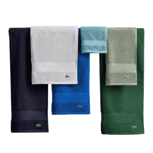 Lacoste Heritage Anti-Microbial Cotton Towels & Washcloths from $6 Lacoste Heritage Anti-Microbial Cotton Towels & Washcloths from $6