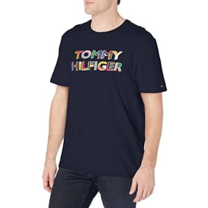 Tommy Hilfiger Men's Pride T Shirt, Sky Captain, XXL for $20