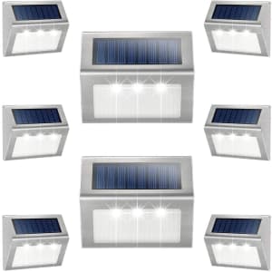JSOT LED Solar Deck Lights 8-Pack for $37 JSOT LED Solar Deck Lights 8-Pack for $37