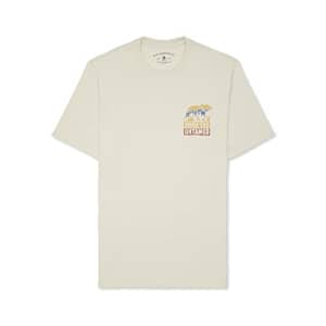 G.H. Bass & Co. Men's Big & Tall Tall Short Sleeve Graphic Print T-Shirt, Bone White Heather, for $18 G.H. Bass & Co. Men's Big & Tall Tall Short Sleeve Graphic Print T-Shirt, Bone White Heather, for $18
