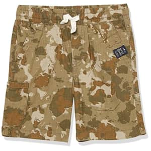 Lucky Brand Boys' Toddler Pull-on Shorts, Dusty Olive Cargo, 4T for $15