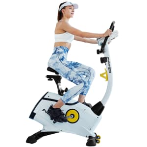 PooBoo Home Upright Stationary Exercise Bike for $136