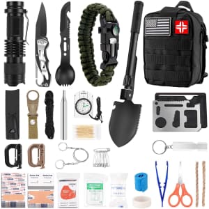 Dozavi 121-Pc. Emergency Survival & First Aid Kit for $51 Dozavi 121-Pc. Emergency Survival & First Aid Kit for $51