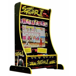 Arcade1UP Street Fighter Partycade 8-Game Retro Video Game Cabinet for $300