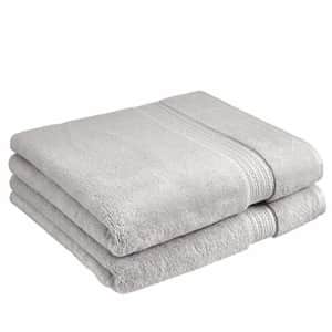 Amazon Basics Luxury Performance Bath Towel - 2-Pack, Flannel Gray for $27 Amazon Basics Luxury Performance Bath Towel - 2-Pack, Flannel Gray for $27