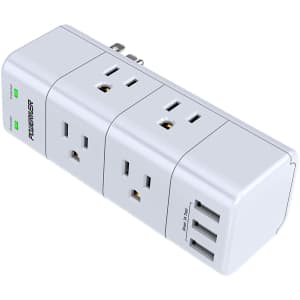 Poweriver Wall-Mount Surge Protector for $14 Poweriver Wall-Mount Surge Protector for $14