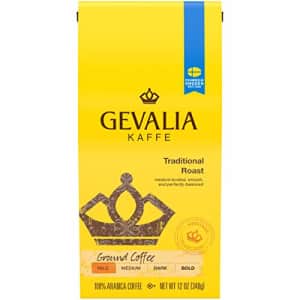 Gevalia Traditional Mild Roast Ground Coffee (12 oz Bags, Pack of 6) for $85