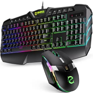 Hiwings Wired RBG Gaming Keyboard and Mouse for $30
