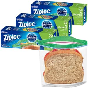 Ziploc Sandwich and Snack Bags 90-Count for $7.17 via Sub & Save Ziploc Sandwich and Snack Bags 90-Count for $7.17 via Sub & Save