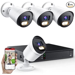 Dicaffee 8-Channel 1080p DVR Security Camera System for $114 w/ Prime