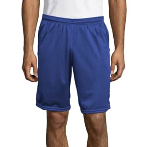 Hanes Sport Men's 9" Mesh Shorts w/ Pockets for $12 Hanes Sport Men's 9" Mesh Shorts w/ Pockets for $12