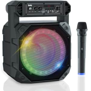 Raddy Portable Karaoke Machine w/ Wireless Microphone for $50 Raddy Portable Karaoke Machine w/ Wireless Microphone for $50