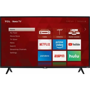 TCL 3-Series 40S325 40" 1080p LED HD Roku Smart TV for $230 TCL 3-Series 40S325 40" 1080p LED HD Roku Smart TV for $230