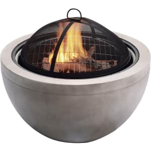 Peaktop Outdoor 30" Round Wood Burning Fire Pit for $270
