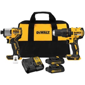 DeWalt 20V Max Compact Cordless Drill/Driver and Impact Driver Kit for $149